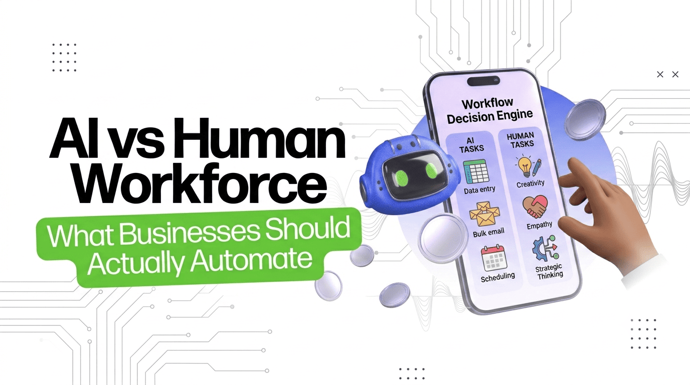 AI vs Human Workforce: What Businesses Should Actually Automate