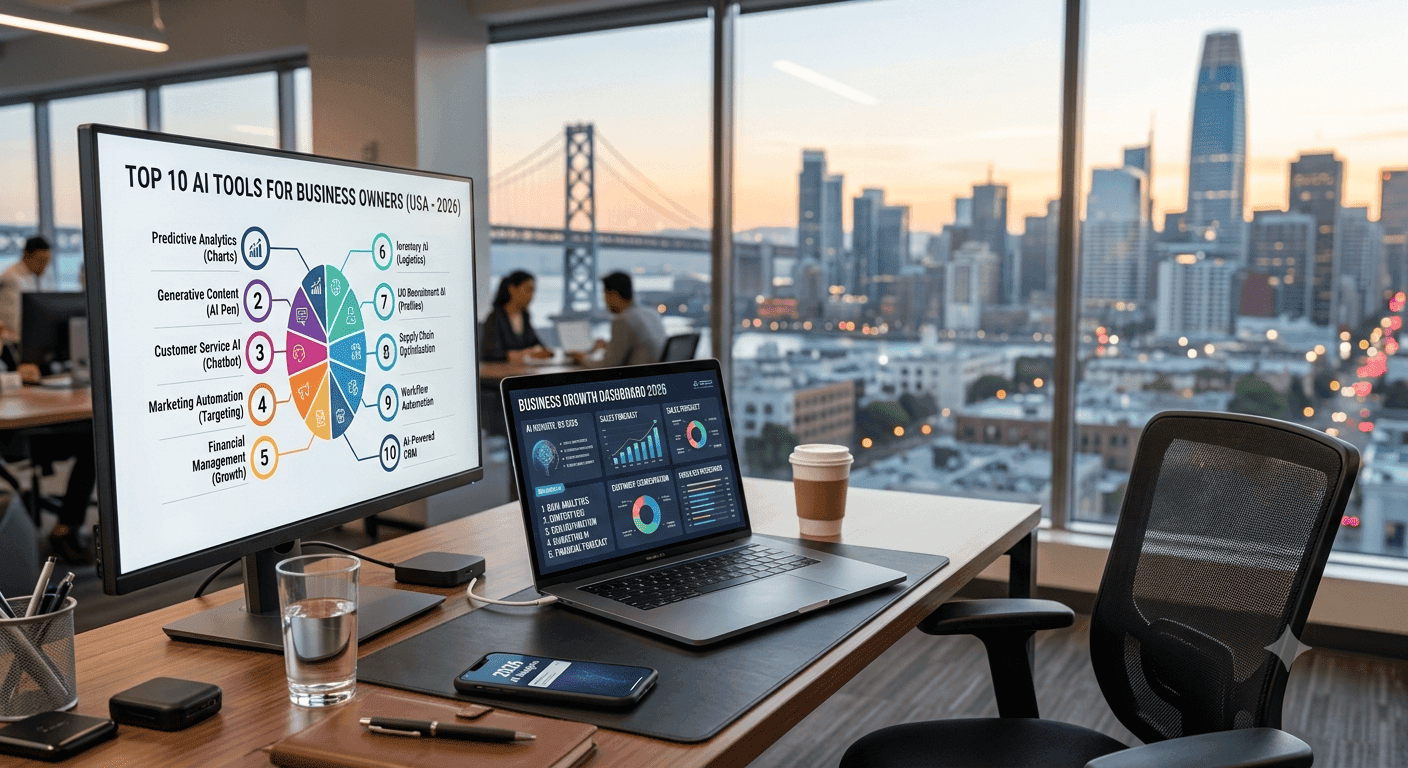 Top 10 AI Tools for Business Owners in the USA to Use in 2026